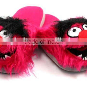 Animal Plush Slipper,fuzzy animal slipper,custom plush slippers