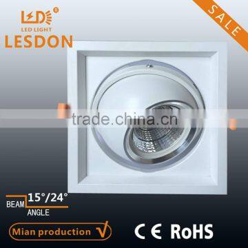 2015 NEW HOT SALE 15W Recessed led down lights COB adjustable CE RoHS SAA