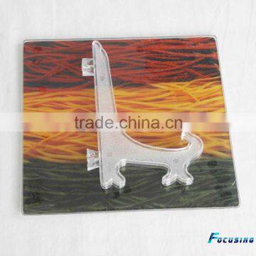 very practical save space tempered glass cutting board with stand