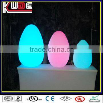 LED coloful decoration light led egg shaped lamp outdoor table lamp