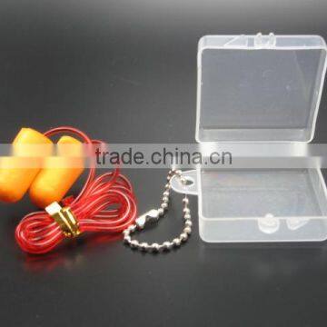 travel swimming silicon ear plug with cord in box