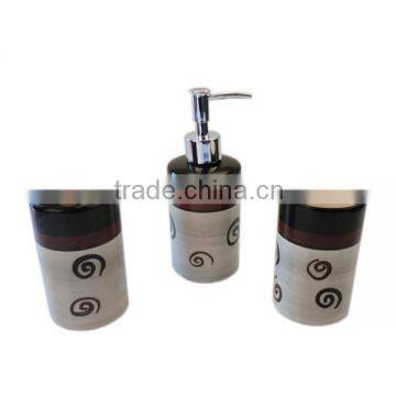 Glaze Ceramic 3pcs Bathroom Set, Bathroom Accessories photo-5