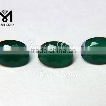 Wholesale Oval Cut 6*8 mm Green Agate Stone Price