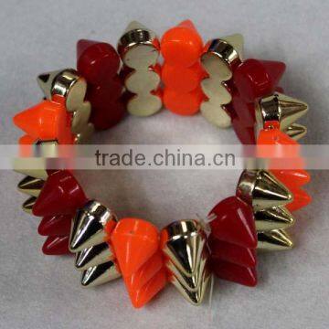 2014 Multiclor fashions spike bracelets,fashions bracelets