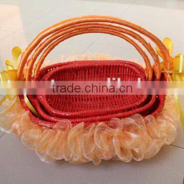Business Gift Use and Basket Product Type Wicker Flower Basket photo-5