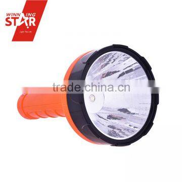 New arrival 3+1W LED High Power Torch in orange for camping and fishing