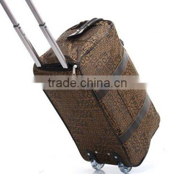 duffel rolling travel trolley luggage bag