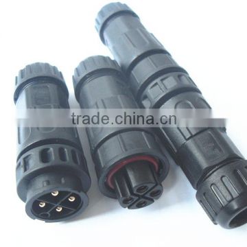 industrial outdoor terminal waterproof connector with 4 pins