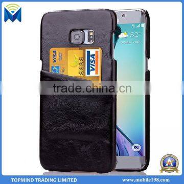 High Quality PU Leather Back Cover Case for Samsung Galaxy S6 Edge Plus photo-2
