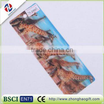 3D new high quality animal lenticular bookmark