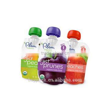 Medium capacity juice drink spout pouch bag\fancy juice drink spout pouch bag for juice packaging