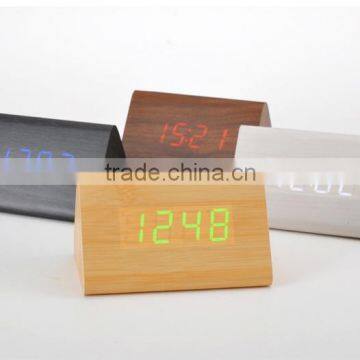 2015 new hot concept led wood clock