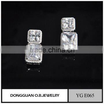 Small Quantity Order Zircon Earring Fashion Fancy Stud Earring photo-4