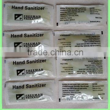 FDA approved alcohol gel hand sanitizer sachet