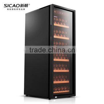 Black Luxury Wine Celler with Single Glass Door