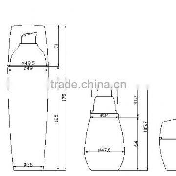 50g/30ml/130ml/150ml Luxury Cylinder Acrylic Cosmetic Bottles and Jars photo-3