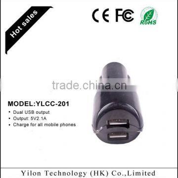 2015 Hot selling New Design 2.1A Car Charger Adapter with Private label