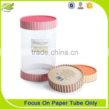 Round cheap clear paper tube packaging