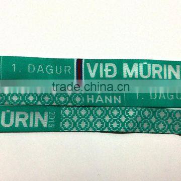 Manufacture Customized Logo Woven Wristband photo-3