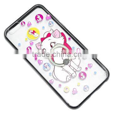 Transparent TPU+PC Back Cover Bumper Case With Ring Kickstand Buckle for Xiaomi mi 5 Mimax Redmi Note 4 3 2 1 c i Pro Prime photo-4