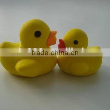 lovely small rubber cartoon duck eraser