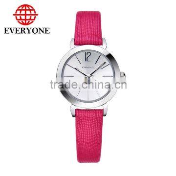 Fashion brand origin genuine leather quartz movement waterproof luminous women lady watch