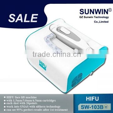 Skin Tightening SW-103B 2014 Newest HIFU Anti-Wrinkle Machine High Intensity Focused Ultrasound HIFU 5.0-25mm