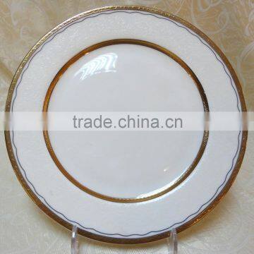 New gold line dinnerware plate