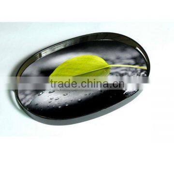 Oval plastic tray