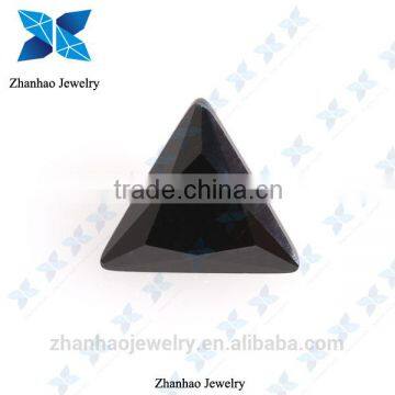 synthetic cubic zirconia black triangle colored stone /natural turquoise stone