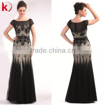 2014 the new style temperament design of short sleeves short feather cocktail dresses