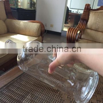 Hotsale 1000ml unique shaped glass wine bottles