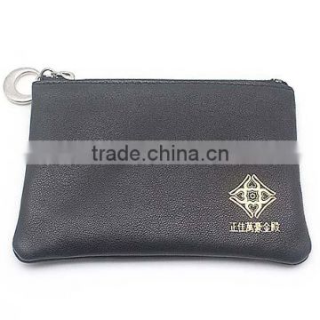 high quality soft pu leather coin purse wallett