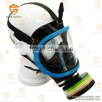 Light Weight Full Face Gas Fireproof Mask- Blue Single Cartridge for Security photo-2