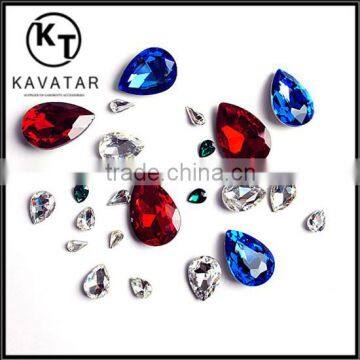 Mix Size Mix Colors Teardrop Pointback Crystal Rhinestones Fancy Stones For Dress DIY Phone Nail Art Accessories photo-2