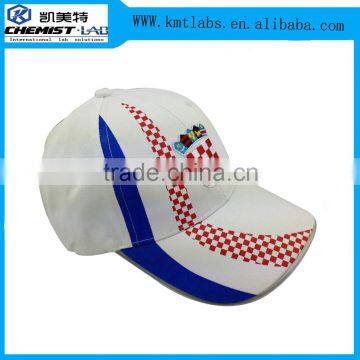 Fashion custom 6 panel flag style cap baseball with colorful LED fiber wholesale