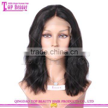 Qingdao Factory Price Large Stock Short Bob Wig 100% Brazilian Human Hair Wig