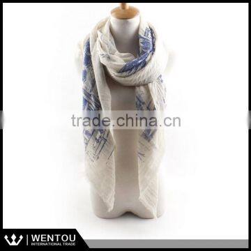 New Arrival High Quality Flower Printed Fashion Voile Paisley Scarf