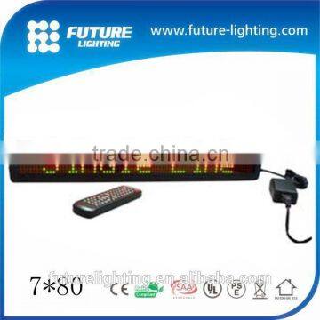 2016 Shenzhen manufacturer High quality 7*80 scrolling led display bluetooth