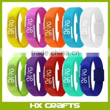 2016 Sport LED Watches Candy Color Silicone Rubber Touch Screen Digital Watches, Waterproof Bracelet Wristwatch