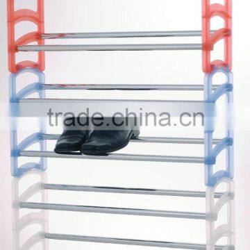 6 Tier Extension Plastic Board Shoe Rack