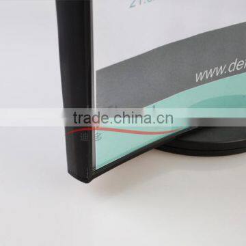 3 Sides Rotating Beverage List/sign Holder- A5 Black photo-4