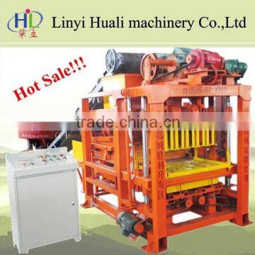 Interlocking Block Manufacturing Plant QT4-23 Hollow Block Maker Machine in Philippines With PLC Control Cabinet photo-2