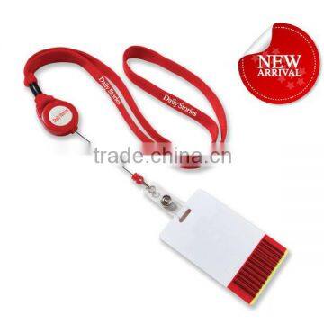 custom promotional multiple work business id card holder lanyard