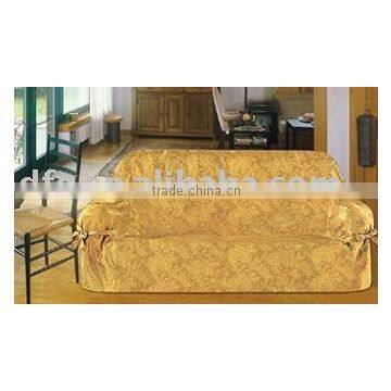 3pcs Solid Jacquad Sofa Cover Set
