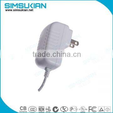 12v 1.5a 0.5a power adapter with CE UL certificate