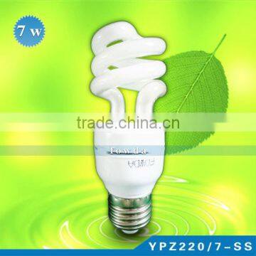 7w cheap half sprial energy saving bulb