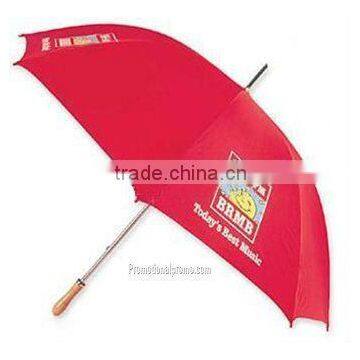 Golf umbrella with wooden grip