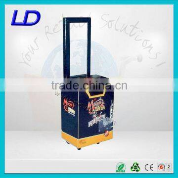 custom luggage trolley display ,cardboard trolley luggage case ,cardboard luggage trolley