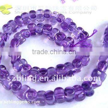 Wholesale gemstone Synthetical Amethyst Funnel shape loose beads